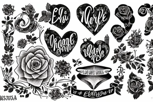 Girl named Elysia tattoo idea