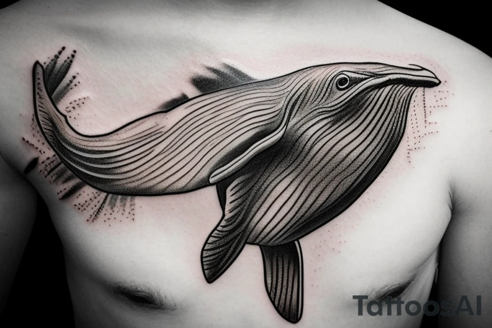 Humpback whale jumping through a Polaroid picture tattoo idea Humpback whale jumping through a Polaroid picture tattoo idea
