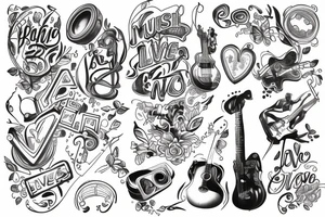 Music, love, Rio, tattoo idea