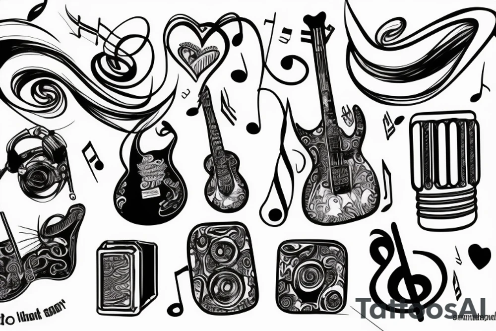 Music, love, Rio, tattoo idea