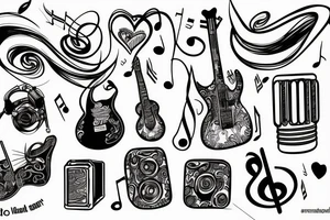 Music, love, Rio, tattoo idea