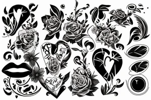 Broken love tattoo idea