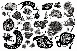 ADHD in the brain tattoo idea