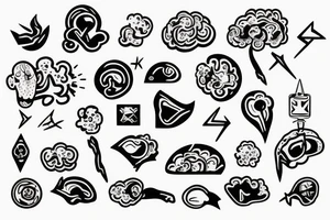 ADHD in the brain tattoo idea