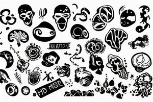 ADHD in the brain tattoo idea