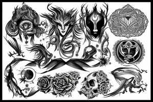 The brother of earth in mystical style tattoo idea