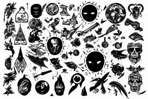 A man defending earth tattoo idea