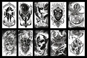 A warrior defending earth tattoo idea