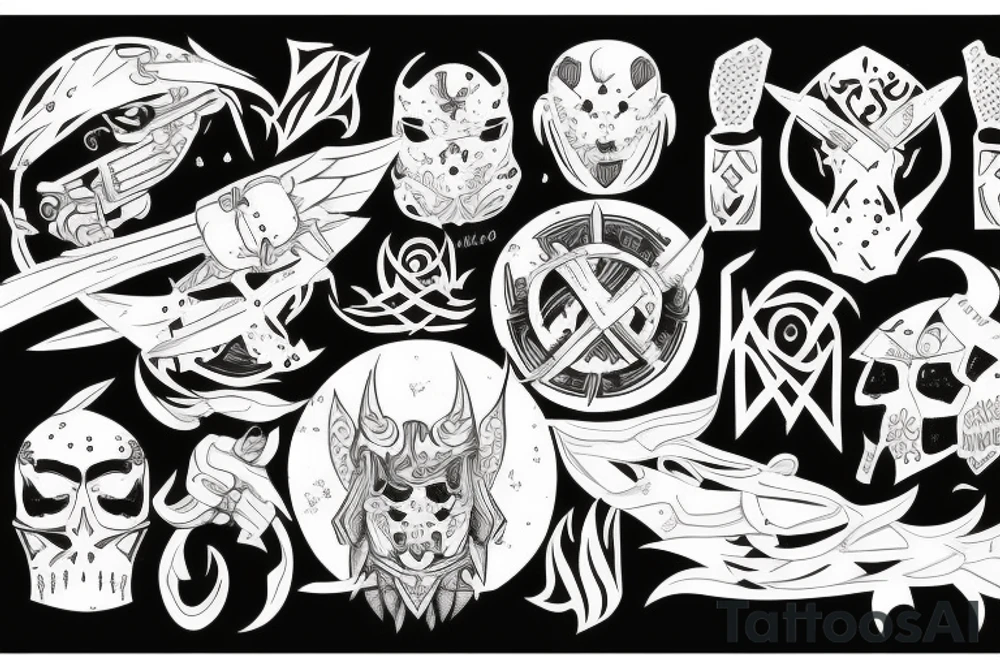 A warrior defending earth tattoo idea