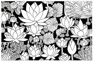Lotus flower with unalome  under tattoo idea