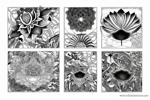 Lotus flower with unalome  under tattoo idea