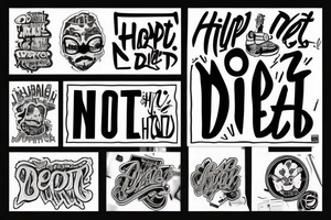 Hip hop is not dead tattoo idea