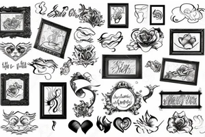 smoke comeing out of a picture frame tattoo idea