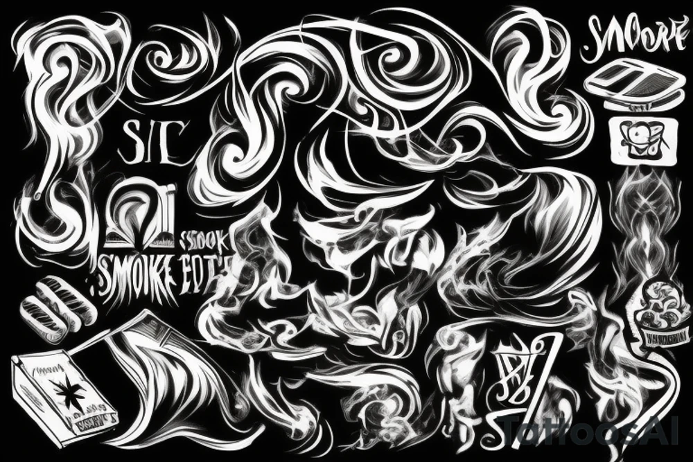 smoke tattoo idea