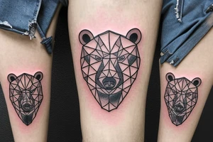 A Bear with the words “my past is not the residence I choose to reside” tattoo idea