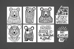 A Bear with the words “my past is not the residence I choose to reside” tattoo idea