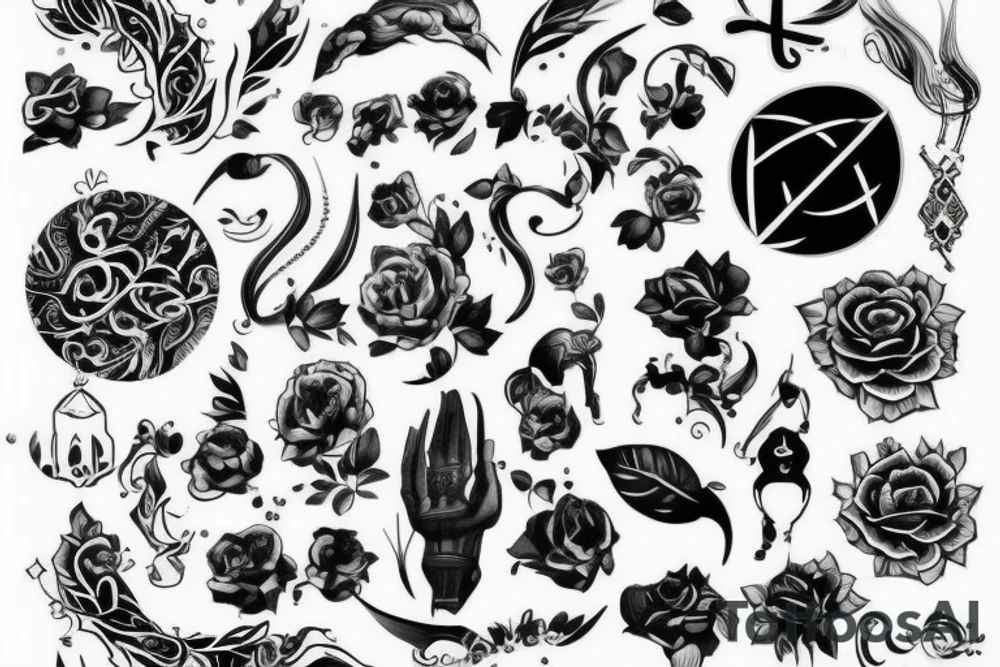 ведьмак на коне tattoo idea
