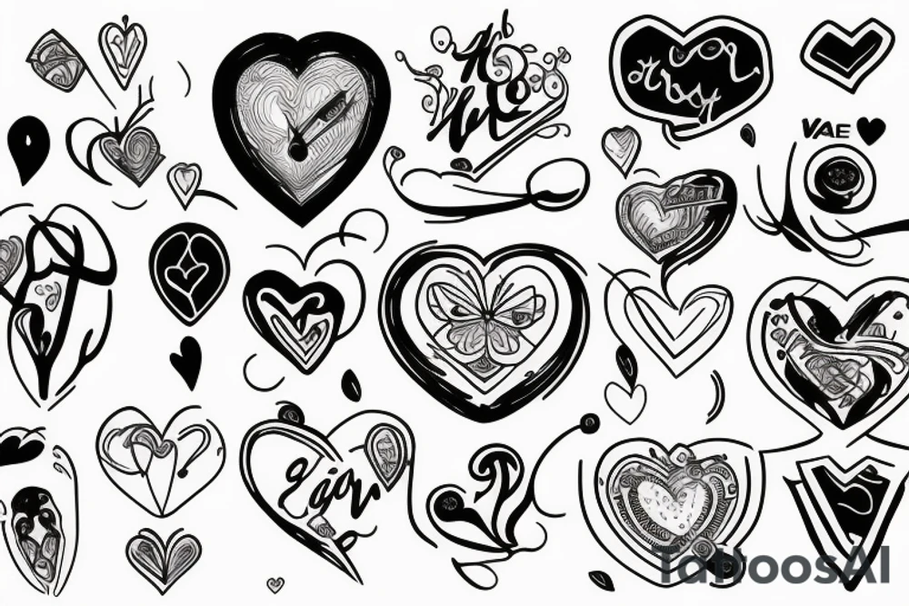 mind versus heart tattoo idea
