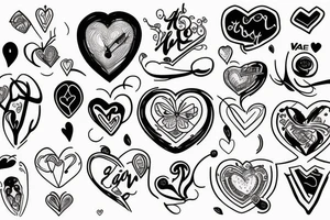 mind versus heart tattoo idea