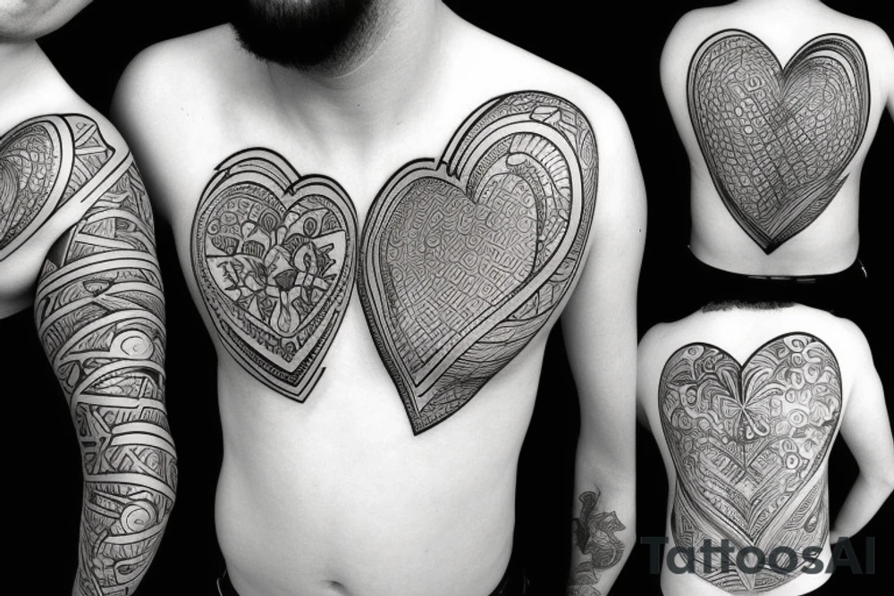 mind versus heart tattoo idea