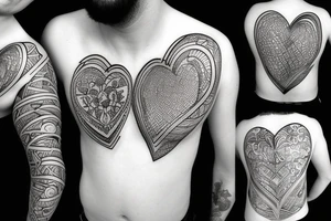 mind versus heart tattoo idea