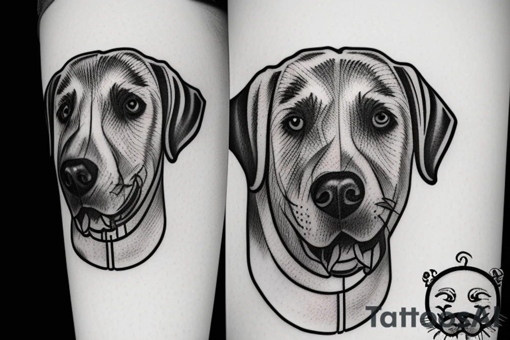 labrador tattoo idea