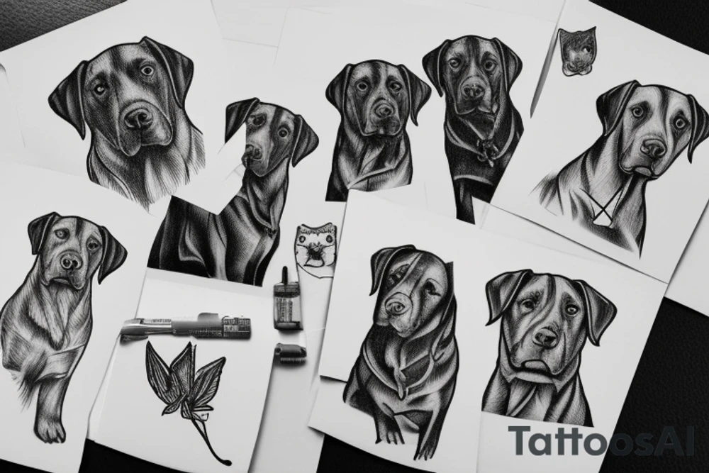 labrador tattoo idea