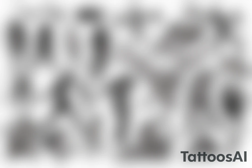 when god made men but futuristic tattoo idea