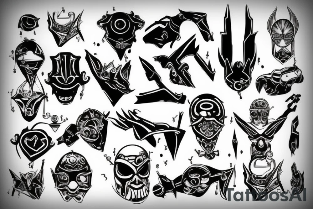 Cyber sigilism tattoo idea