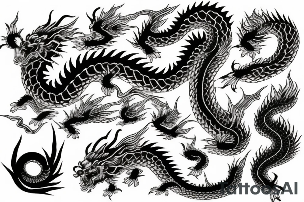 Japanese dragon tattoo idea