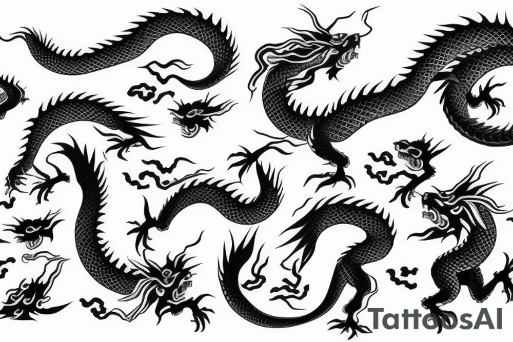 Japanese dragon tattoo idea