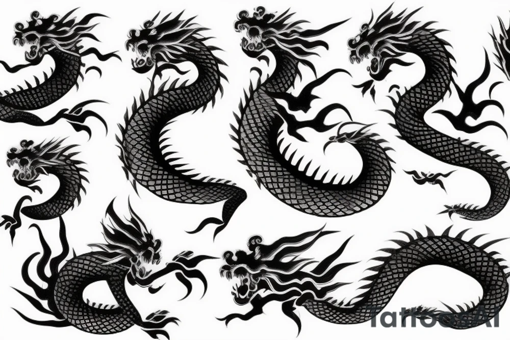 Japanese dragon tattoo idea