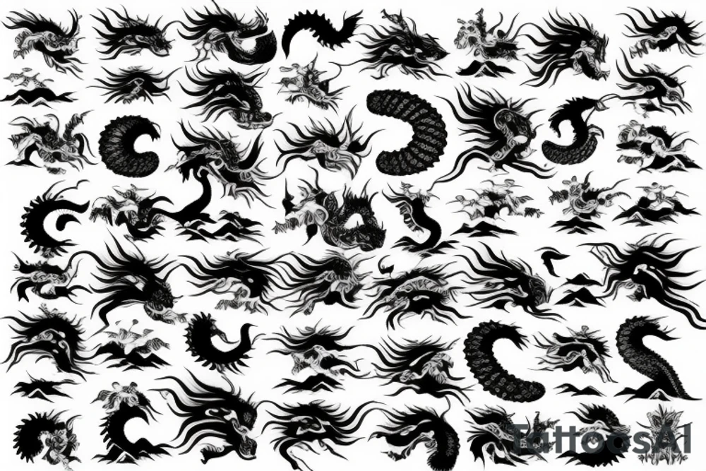 Japanese dragon tattoo idea