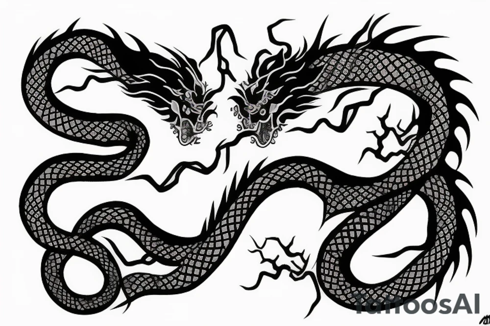 Japanese dragon tattoo idea
