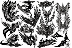 fallen angle tattoo idea
