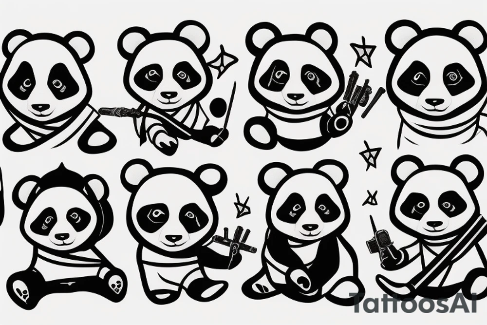 jedi panda tattoo idea