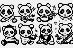 jedi panda tattoo idea