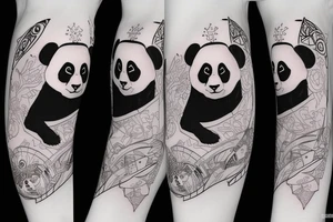jedi panda tattoo idea
