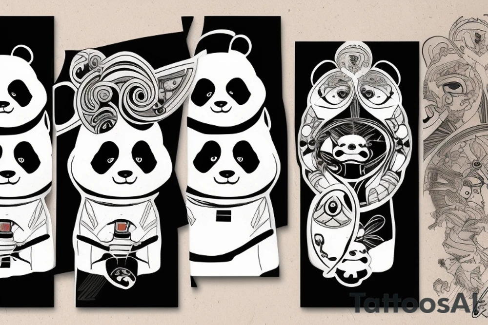 jedi panda tattoo idea
