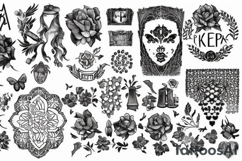 череп как в старых книгах по медицине tattoo idea