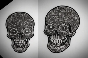skull japan graphics tattoo idea