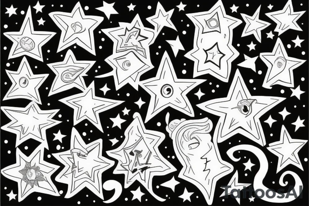 Stars tattoo idea