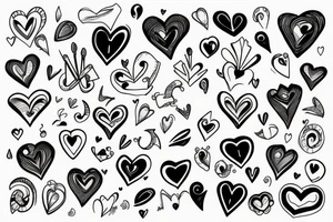 J with heart tattoo idea