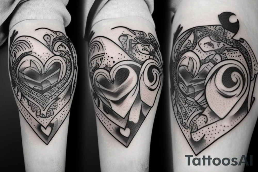 J with heart tattoo idea