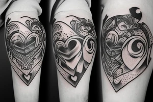 J with heart tattoo idea