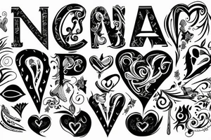 J with heart tattoo idea