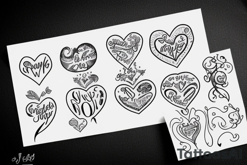 J with heart tattoo idea