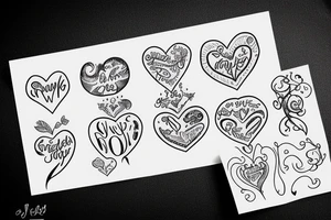 J with heart tattoo idea