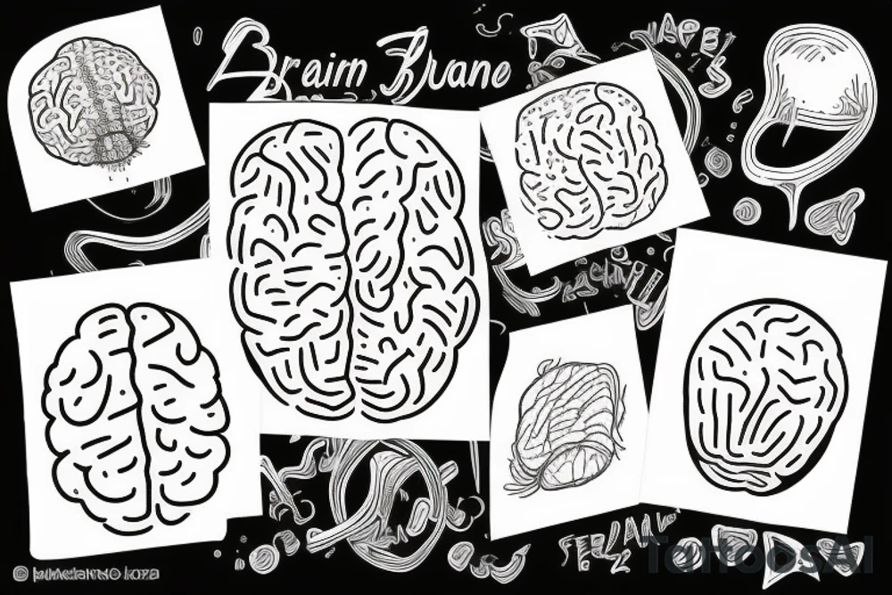 A brain in a sink tattoo idea