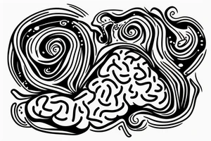 Sink with a brain in it tattoo idea